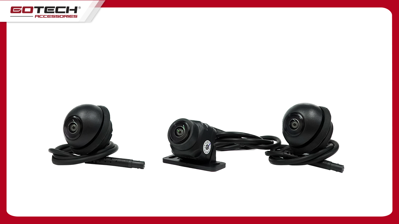 Camera 3 mắt toàn cảnh Gotech có góc quay rộng 150 độ