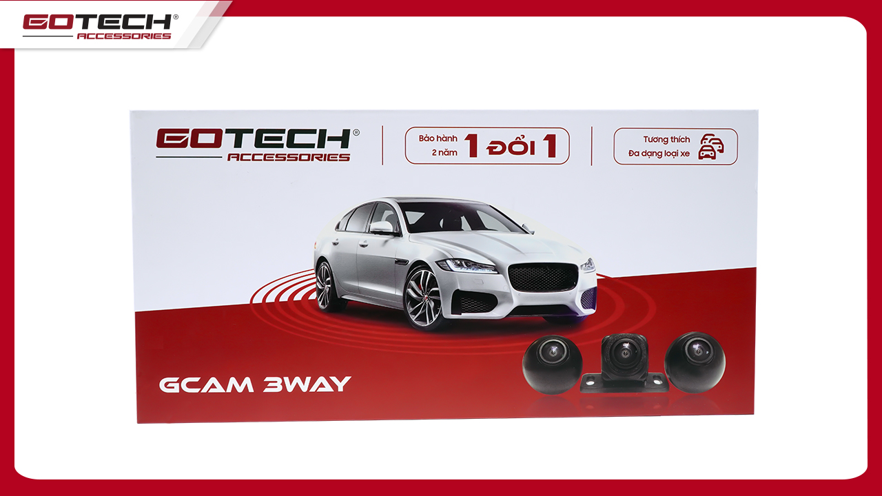 Camera 3 mắt ô tô Gotech GCAM 3WAY