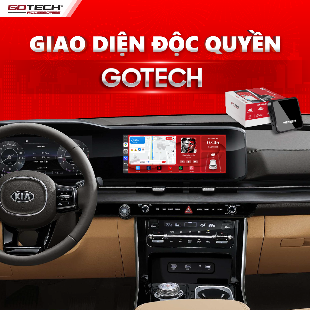Trải nghiệm giao diện độc quyền Gotech ngay trên màn zin