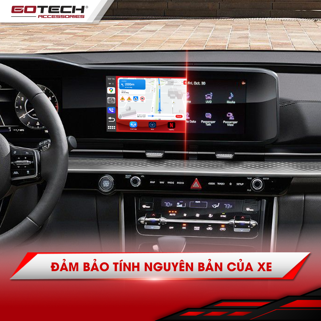 Sử dụng Android box ô tô Gotech GB7 vẫn đảm bảo tính nguyên bản của xe