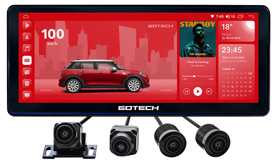 Màn hình ô tô thông minh Gotech GT12.3i 360