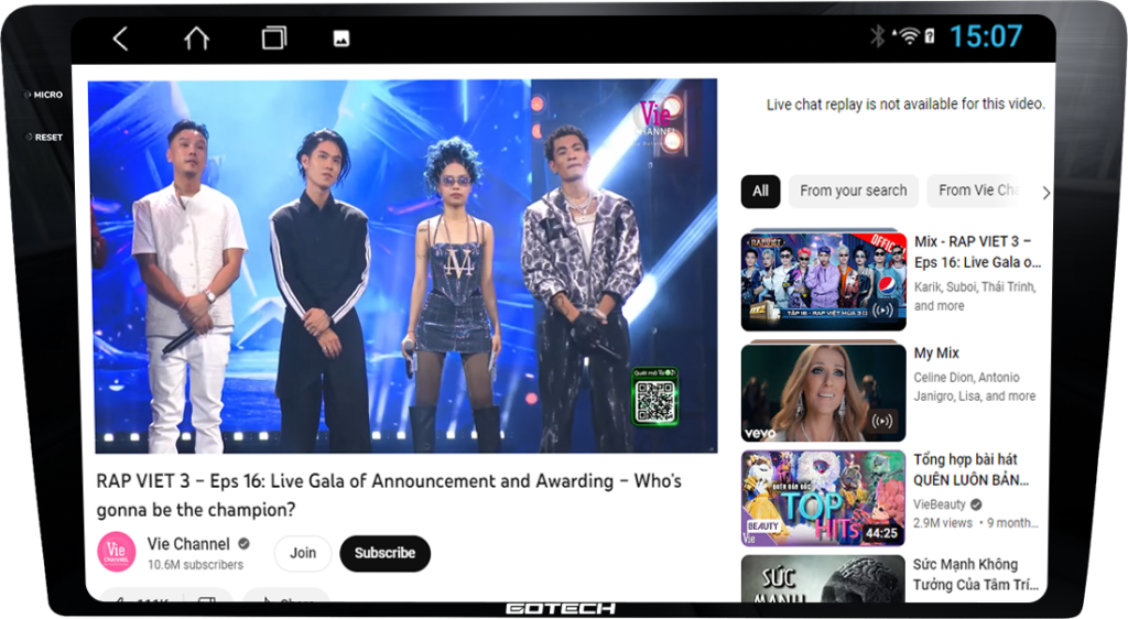 Giải trí hấp dẫn trên Youtube, VTVGo,...