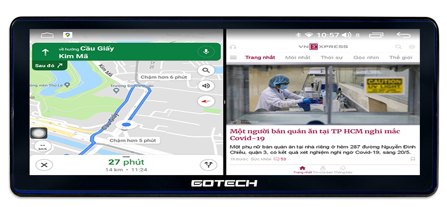 Màn hình chạy đa nhiệm ứng dụng 