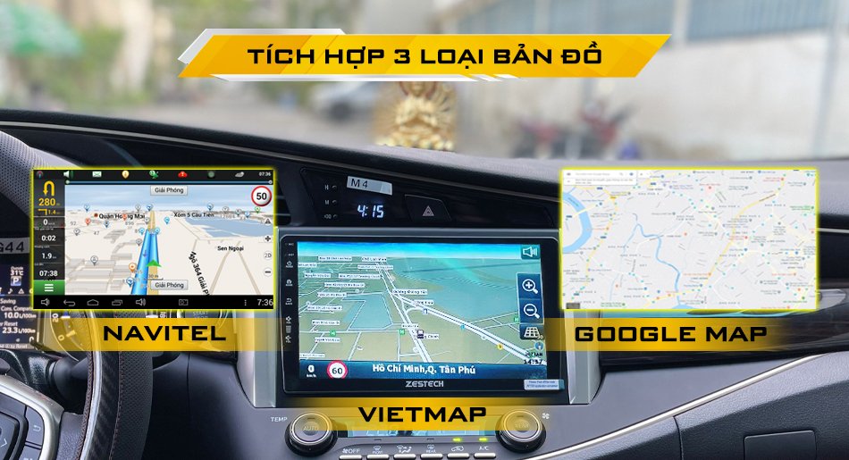 Trang bị 3 phần mềm dẫn đường