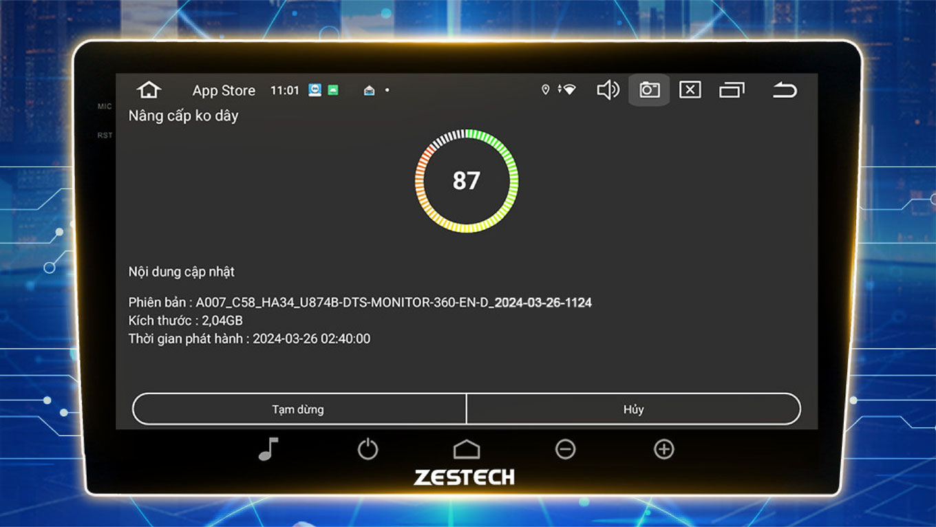 Công nghệ OTA – Auto Update trên Zestech Z18