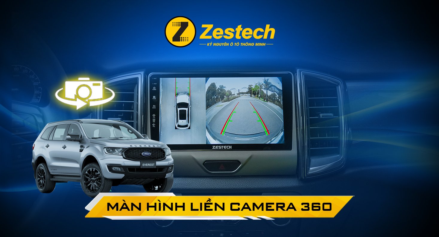 Màn hình liền camera 360 độ Zestech ZT360G nâng cấp 2024 