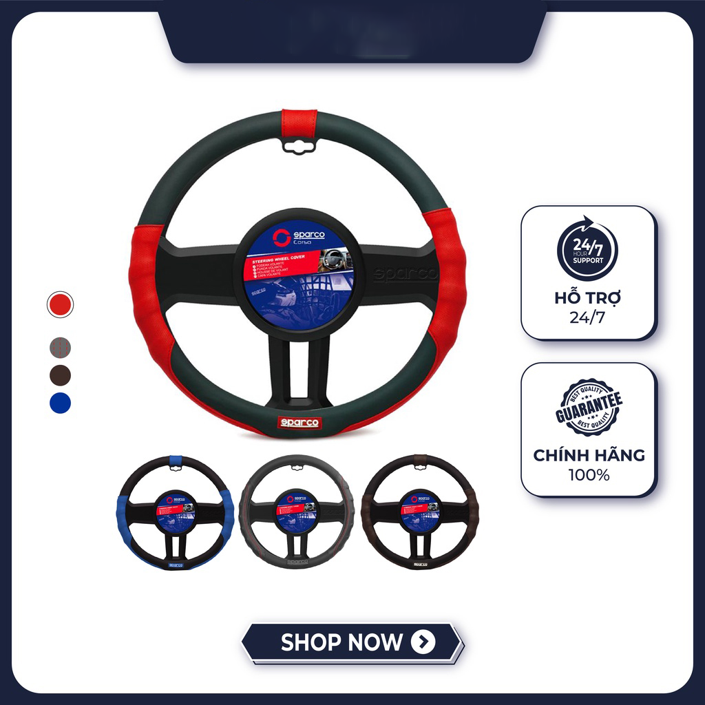 Bọc Vô Lăng Ô Tô Da Cao Cấp SPARCO