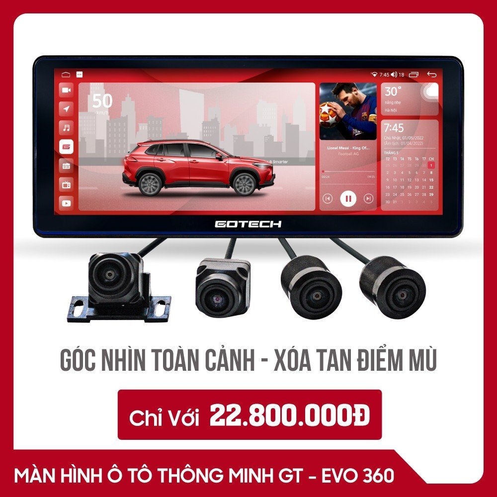 MÀN HÌNH Ô TÔ THÔNG MINH GOTECH GT EVO 360