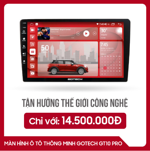 MÀN HÌNH Ô TÔ THÔNG MINH GOTECH GT10 PRO