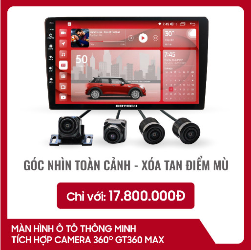 MÀN HÌNH Ô TÔ THÔNG MINH GOTECH GT360 MAX