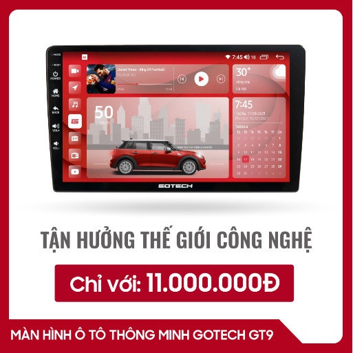 MÀN HÌNH Ô TÔ THÔNG MINH GOTECH GT9
