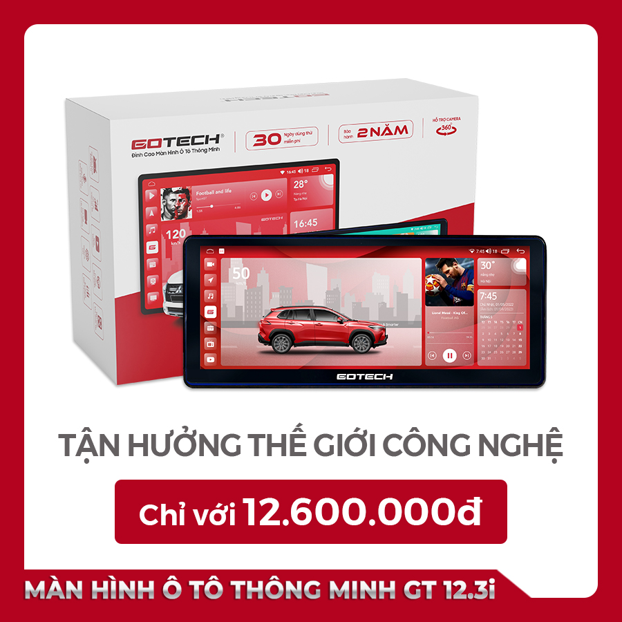 MÀN HÌNH Ô TÔ THÔNG MINH GOTECH GT12.3i